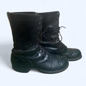Vintage Corcoran Stoughton Military Paratrooper Steel Toe Boots 8.5 D EU 41.5